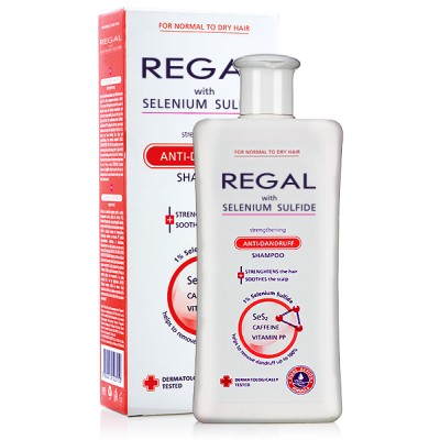 REGAL VERSTERKENDE ANTI-ROOS Shampoo met Selenium Sulfide voor Normale -en Droge Haar 200ml