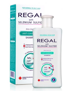REGAL DIEP REINIGENDE ANTI-ROOS Shampoo met Selenium Sulfide voor Normaal -en Vet Haar 200ml