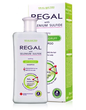 REGAL KALMERENDE ANTI-ROOS Shampoo met Selenium Sulfide voor Elk Haartype 200ml