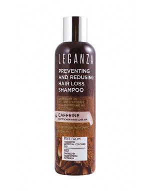 Leganza PREVENTIEVE ANTI-HAARUITVAL Shampoo+Cafeïne 0%SLS, 0%Parabenen, 0%Kleurstoffen o.a. Anti-Haaruitval, Haargroei  - Zonder Sulfaat en SLS 200ml