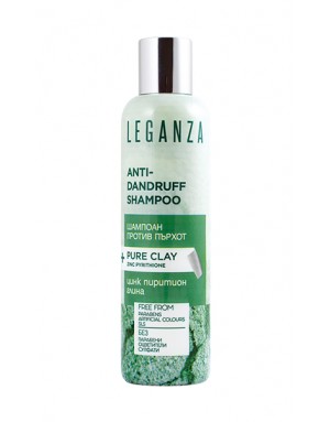 Leganza ANTI-ROOS Shampoo+Pure Klei met Zirkonium 0%SLS, 0%Parabenen, 0%Kleurstoffen o.a. Anti-Haaruitval, Haargroei  - Zonder Sulfaat en SLS 200ml
